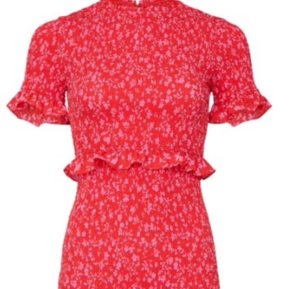 LIKELY Faye Dress in Red Floral Print size 6